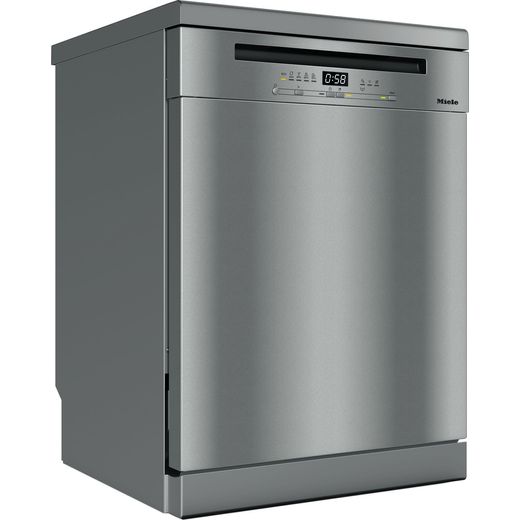 Miele Standard Dishwasher - Clean Steel  - Right perspective shot